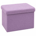 Faltbarer Bonlife Sitzhocker mit Stauraum, lila, 42x32x32cm