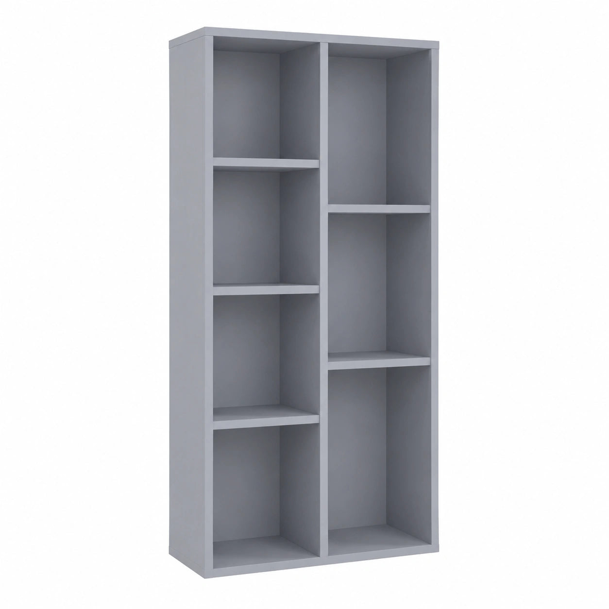 Vida Designs Regal mit 7 Fächern, Grau, Holz, für Büro und Wohnzimmer