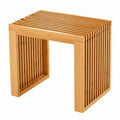 Vielseitiger Bambushocker - Stabiler Holzsitz für Zuhause, 45x33x43 cm, Tragkraft bis 250 kg