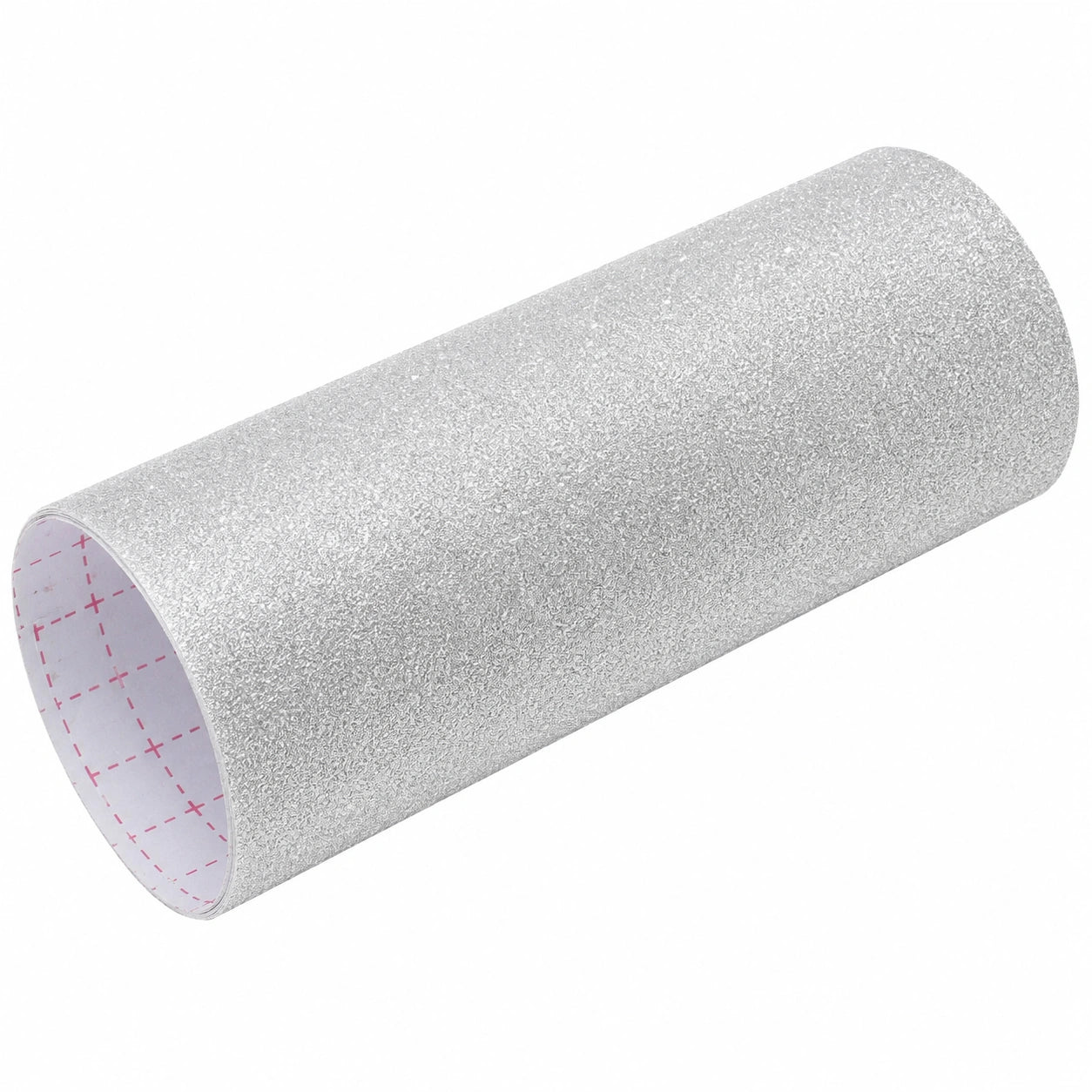 Livelynine Selbstklebende Glitzerfolie Silber 40CMx10M für Möbel und Dekoration